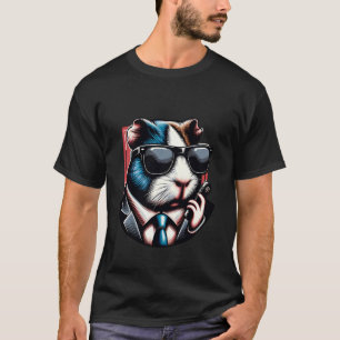 Meerschweinchenanzug Sonnenbrille Comic T-Shirt
