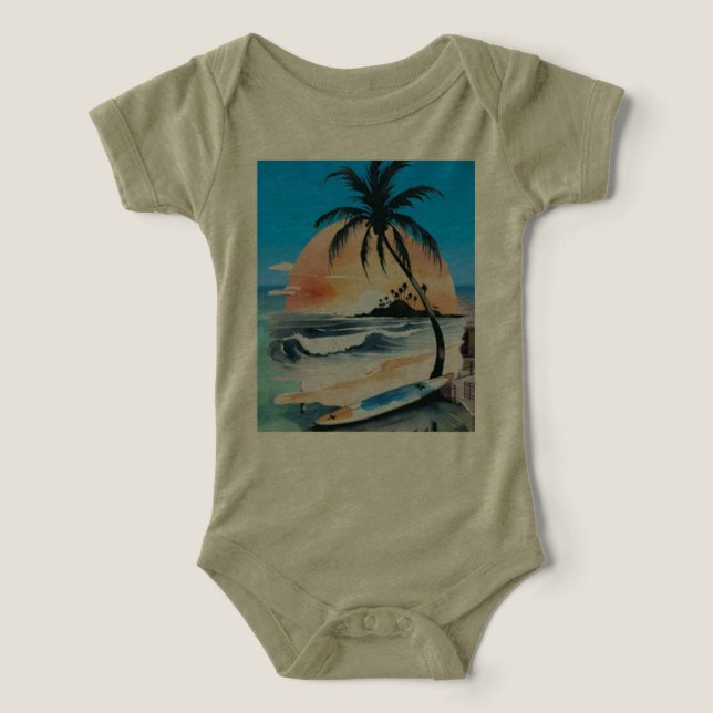 MeersonneShine & Palme am Strand (Design Vorderseite)