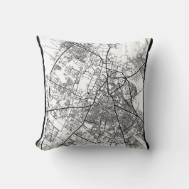 Meerut Uttar Pradesh City Map Kissen