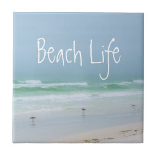 Meervögel Aqua Fliese