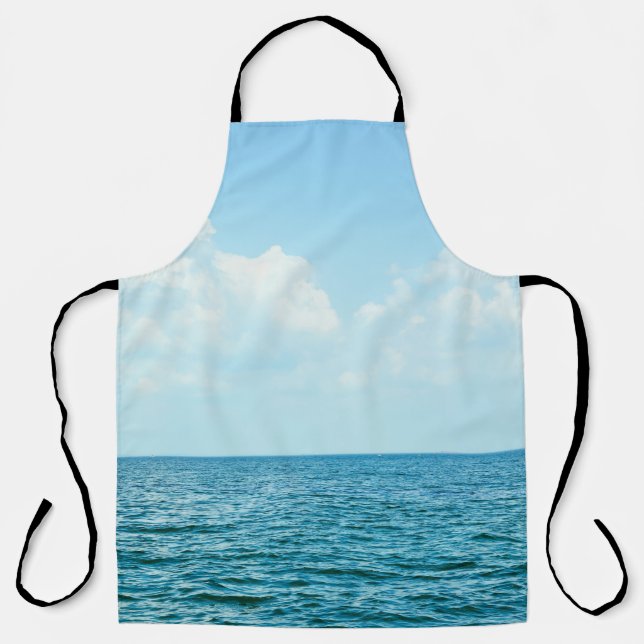 Meerwasser, klarer blauer Himmel. Schürze (Vorderseite)