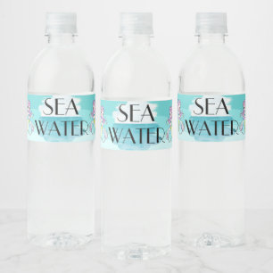 Meerwasser-Party-Etiketten Wasserflaschenetikett