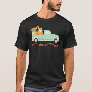 Meet Me At The Pumpkin Patch Retro Fall Country Th T-Shirt