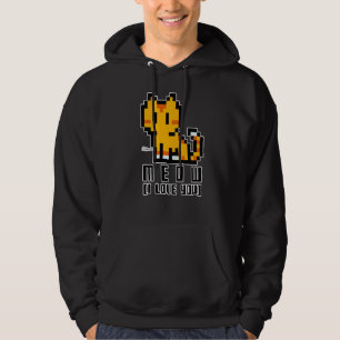 Meet Niedlich Kitten Meow, ich Liebe Sie! Retro Ga Hoodie