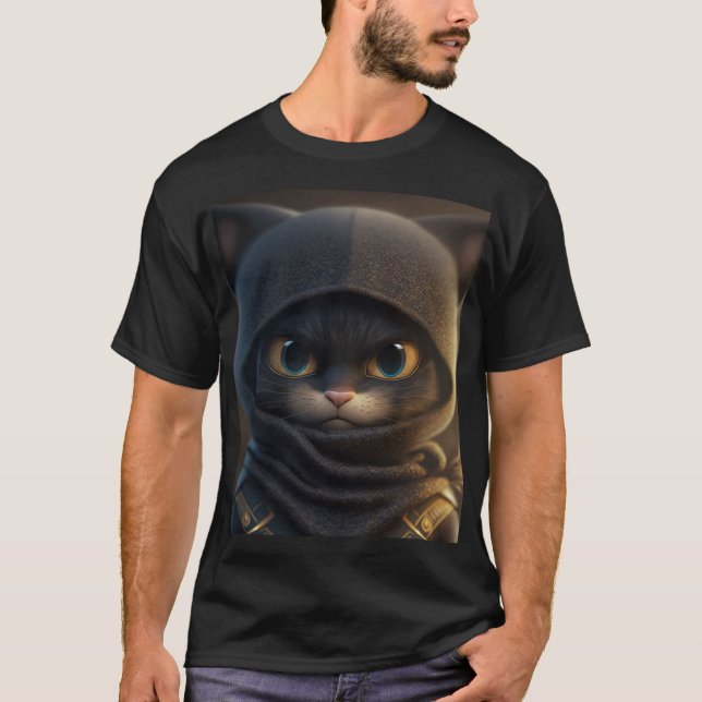 Meet Ninja Cat T-Shirt (Vorderseite)