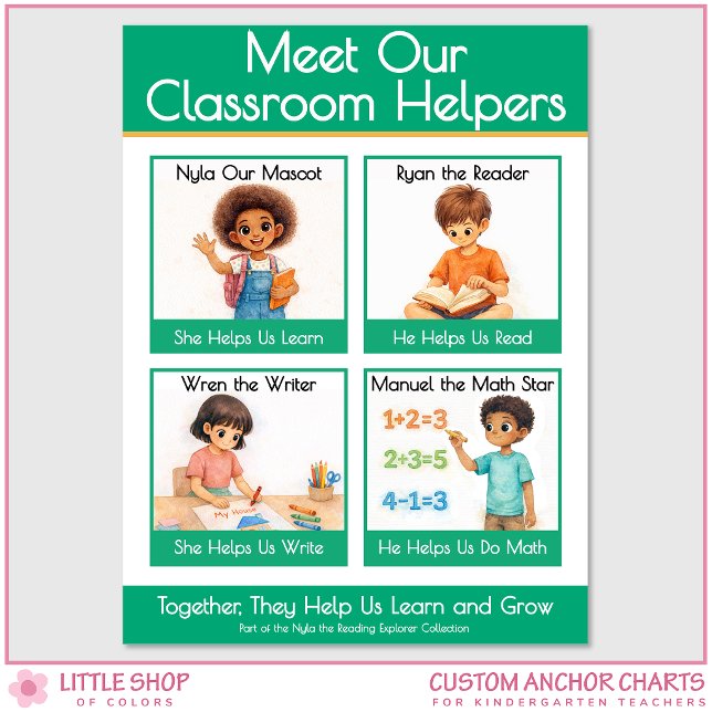 Meet Our Classroom Helpers Teacher Anchor Chart Poster (Von Creator hochgeladen)