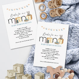 Meet The Mini Blue Books For Baby Card Mitteilungskarte