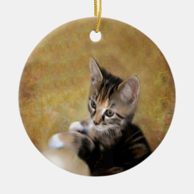 Meet Tiger Keramik Ornament (Vorne)