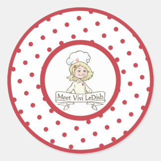 Meet Vivi LeDish Polka Dot Sticker