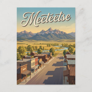Meeteetse Wyoming Postkarte
