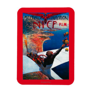 Meeting D' Aviation in Nizza, Frankreich Poster Magnet