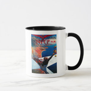 Meeting D' Aviation in Nizza, Frankreich Poster Tasse
