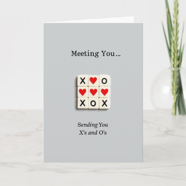 Meeting You Xoxo Card Karte (Vorderseite)
