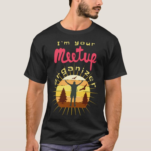 Meetup Group Organisator Medallion Great Organisat T-Shirt (Vorderseite)