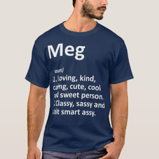 MEG Definition Personalisiert Name Funny Birthday T-Shirt