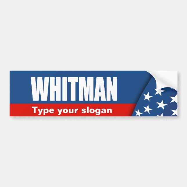 MEG WHITMAN AUTOAUFKLEBER (Vorne)