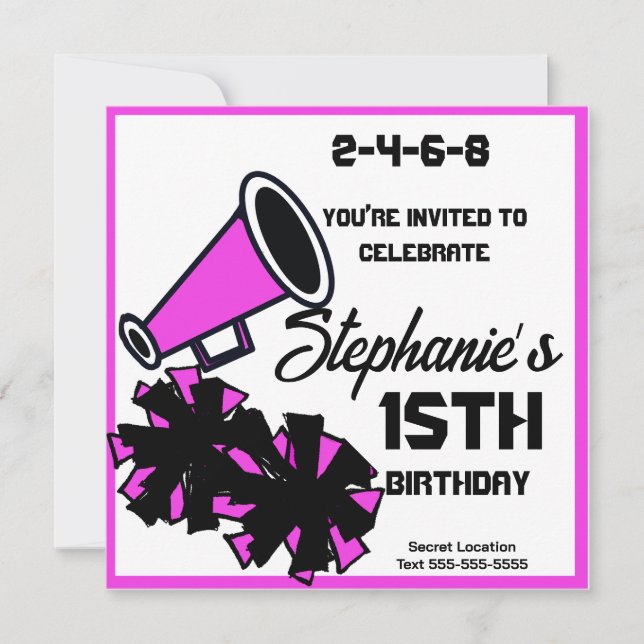 Mega-Cheer-Einladung: #4 Einladung (Vorderseite)