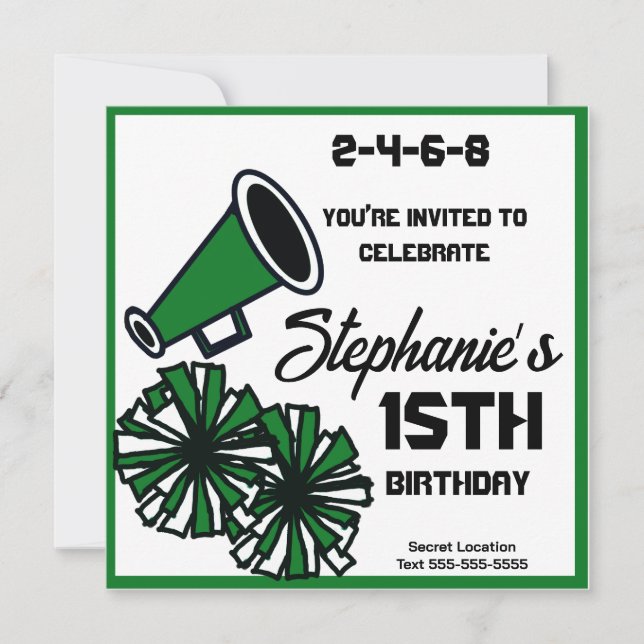 Mega-Cheer-Einladung: 7. Einladung (Vorderseite)