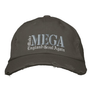 MEGA England Great Again Common Law Lila Grau Bestickte Baseballkappe