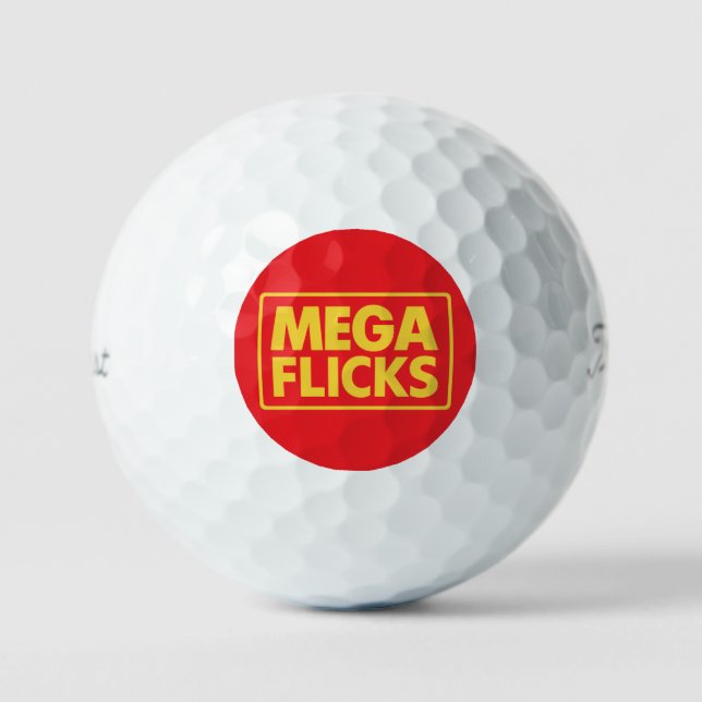 MEGA FLICKS GOLFBALL (Vorderseite)