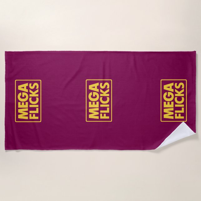 MEGA FLICKS  STRANDTUCH (Vorderseite)