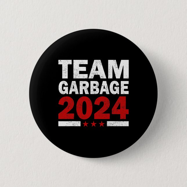 Mega Garbage Proud Trump Unterstützer Button (Vorderseite)