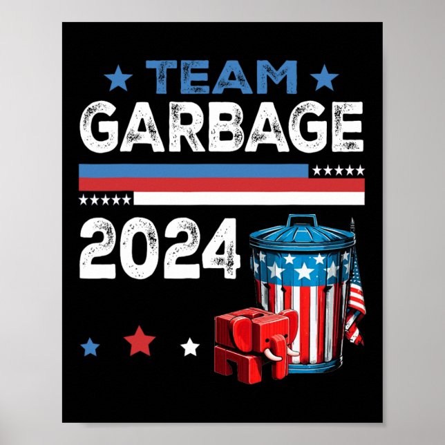 Mega Garge Proud Trump Unterstützer Poster (Vorne)