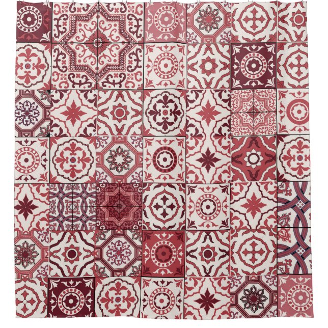 Mega Gorgeous marokkanischen Patchwork Pattern Duschvorhang (Vorderseite)