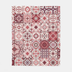 Mega Gorgeous marokkanischen Patchwork Pattern Fleecedecke