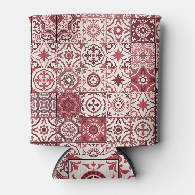 Mega großartiges marokkanisches Patchwork-Muster Dosenkühler (Vorderseite)