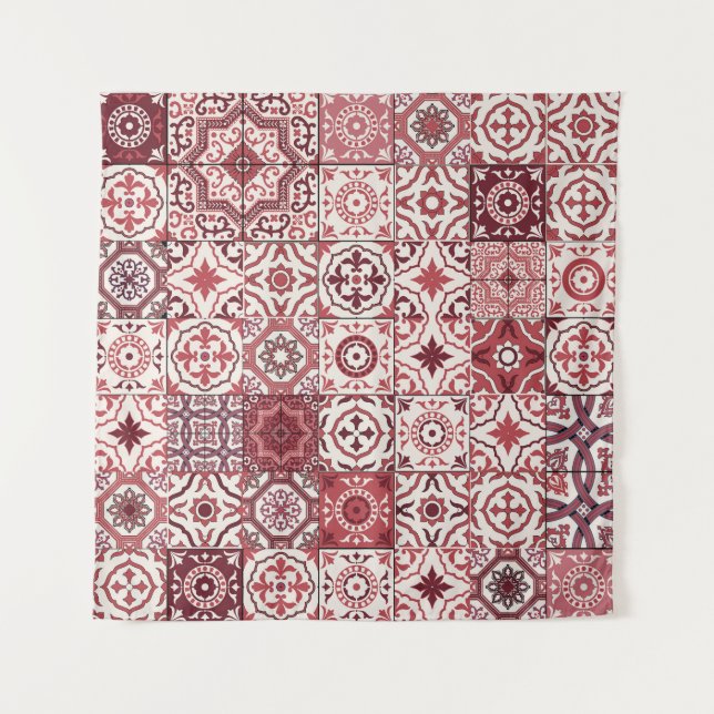 Mega großartiges marokkanisches Patchwork-Muster Wandteppich (Vorderseite)