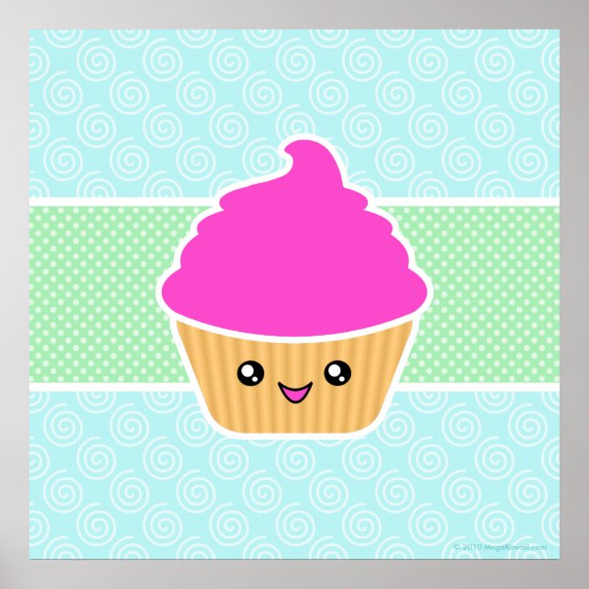 Mega Kawaii Giant Cupcake Poster (Vorne)