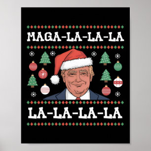 Mega La La La Donald Trump Potus 47 Hässliches Wei Poster