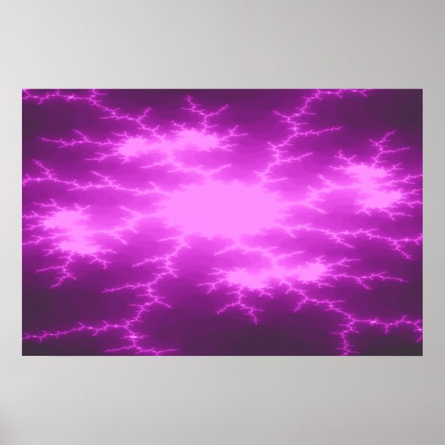 Mega Lightning Fraktal Poster (Vorne)