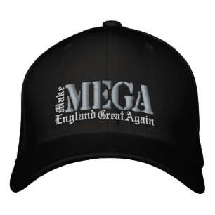 MEGA Make England Great Again Vintage Lila Schwarz Bestickte Baseballkappe