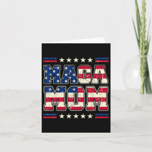 Mega Mama Patriotic Usa Mama Trump 2024 Vintag Sty Karte