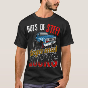 Mega Mud s Guts of Steel Monster Yoga Design T-Shirt