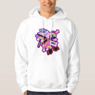 Mega Neon 80er Design Hoodie