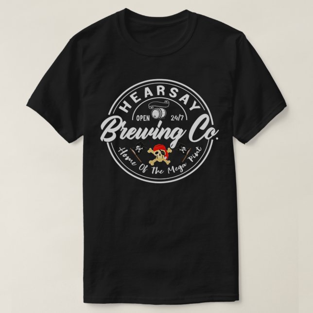 Mega Pint Hearsay Brewing Co classique T-Shirt (Design vorne)