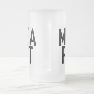 MEGA PINT Mattierte Tasse Cup Bier Alcohol Vathage