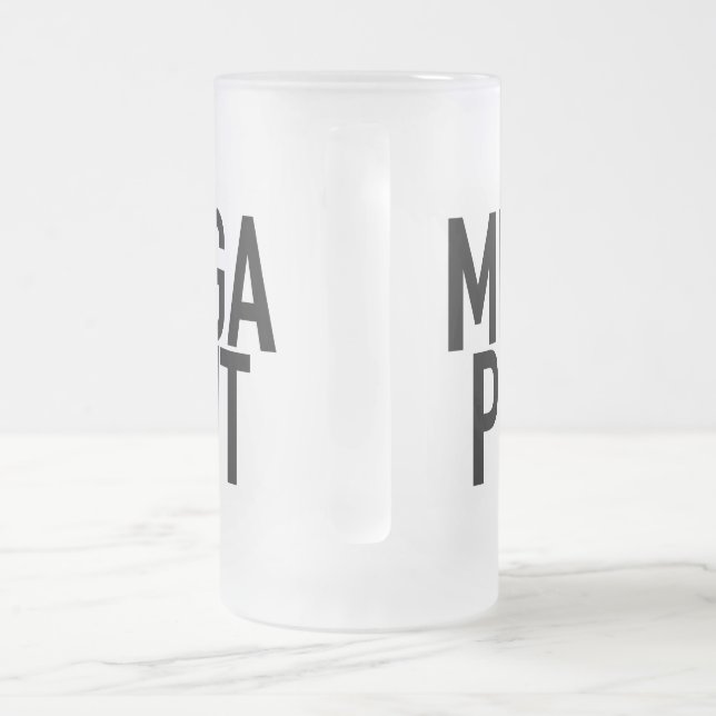 MEGA PINT Mattierte Tasse Cup Bier Alcohol Vathage (Henkel)