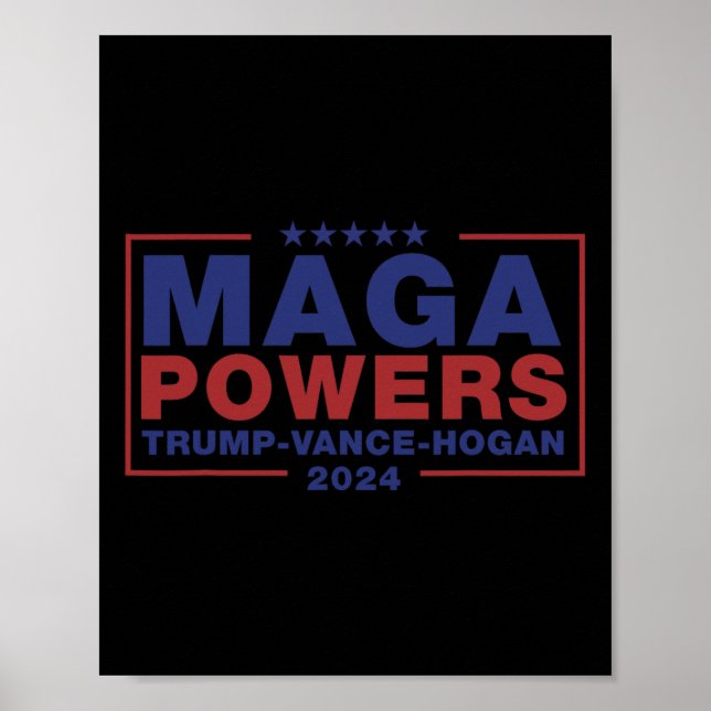 Mega Power Trump Vance Hogan 3 Poster (Vorne)