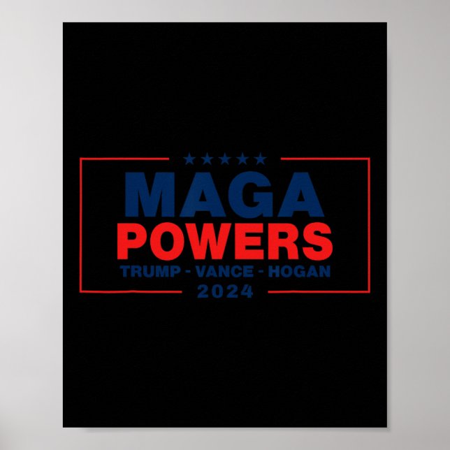 Mega Power Trump Vance Hogan Poster (Vorne)