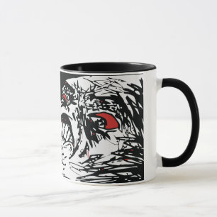 Mega- Raserei-Gesicht Coffe Tasse