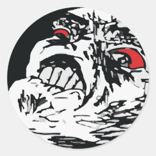 Mega- Raserei Runder Aufkleber