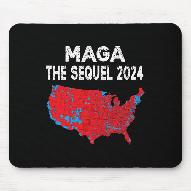 Mega The Sequel Präsident Trump 2024 Wahlplan Mousepad (Vorne)
