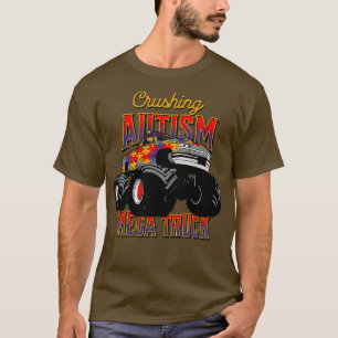 Mega Truck zerstörende Autismus Bewusstsein Kinder T-Shirt