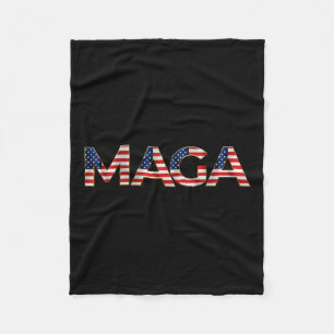 Mega Usa Flag Schreiben 4. Juli 2024 Präsident T Fleecedecke