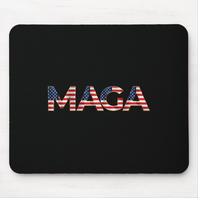 Mega Usa Flag Schreiben 4. Juli 2024 Präsident T Mousepad (Vorne)