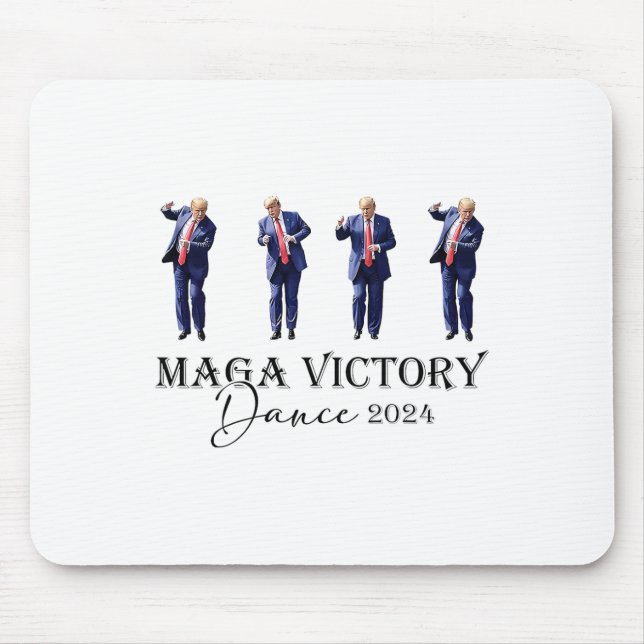 Mega Victory Dance Trump 2024 47. Präsident Mousepad (Vorne)